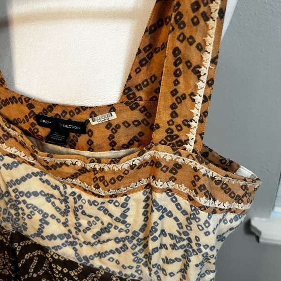 French Connection Maxi Dress 10 Large
Cotton tiered Multicolor Polkadot - Picture 7 of 14